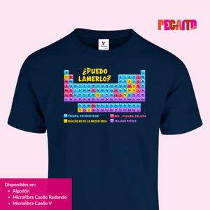T Shirt ¿Puedo lamerlo? Tabla periódica de elementos