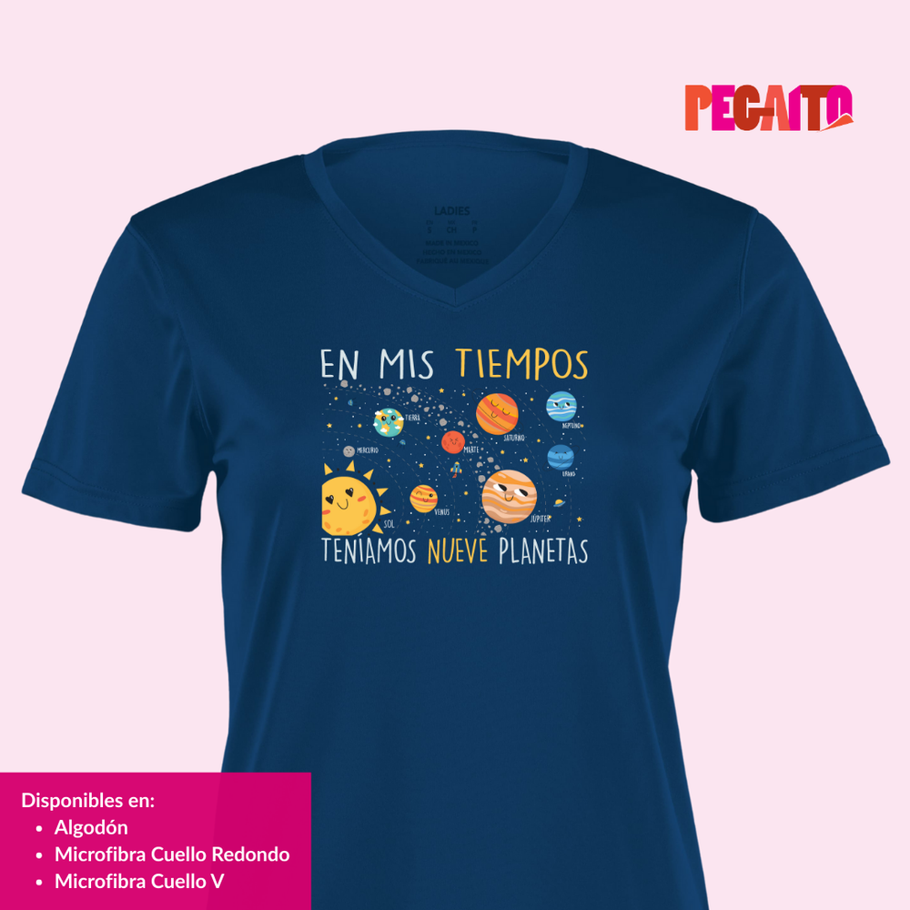 T Shirt En mis tiempos teníamos 9 planetas