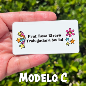 ID Tag Aluminio 3x1.5